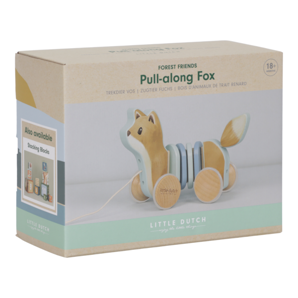 Pull-along wood Fox - Forest Friends FSC